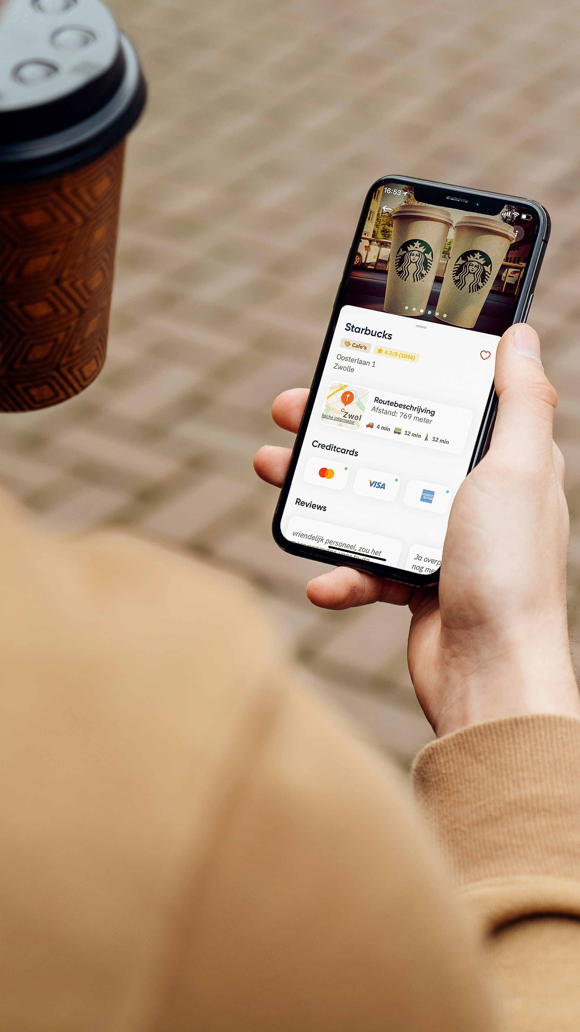 Aplicativo do Clube do Happy Hour em um smartphone